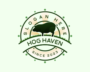 Pig Swine Farm logo design