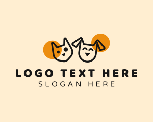 Pet Puppy Cat logo design