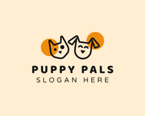 Pet Puppy Cat logo design