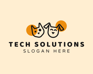 Cat - Pet Puppy Cat logo design