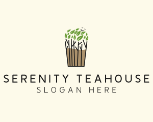 Teahouse - Tree Plant Tea logo design