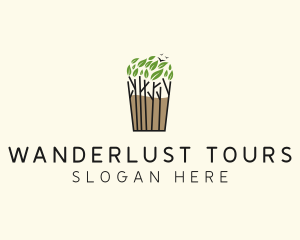 Tree Plant Tea logo design