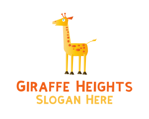 Giraffe - Cute Cartoon Giraffe logo design
