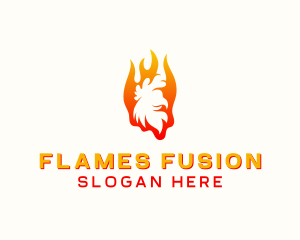 Flame Chicken Grill logo design