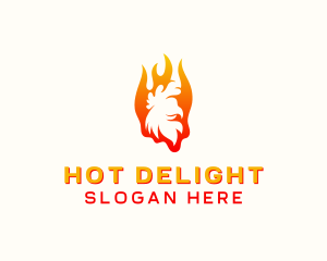 Flame Chicken Grill logo design