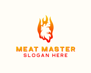 Flame Chicken Grill logo design