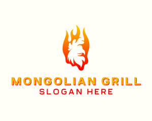 Flame Chicken Grill logo design