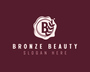 Beauty Stamp Feminine Cosmetics logo design