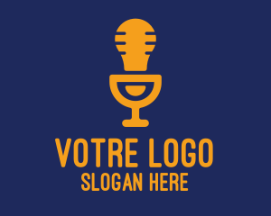 Electrical - Light Bulb Microphone logo design