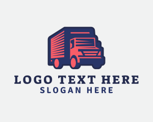 Tow Truck - Deliver Truck Courier logo design