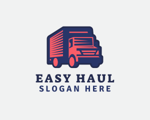 Deliver Truck Courier logo design