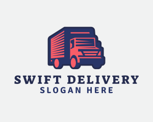 Deliver Truck Courier logo design