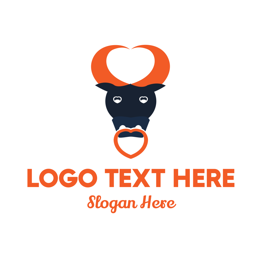 Bull Heart Horns Logo | BrandCrowd Logo Maker