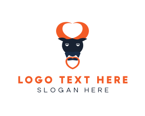 Horns - Bull Heart Horns logo design