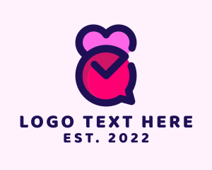 Dating - Dating Chat Application logo design