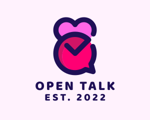 Dating Chat Application logo design