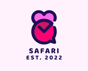 Dating Chat Application logo design
