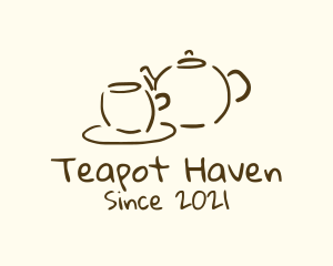 Teapot - Teapot Cup Drawing logo design