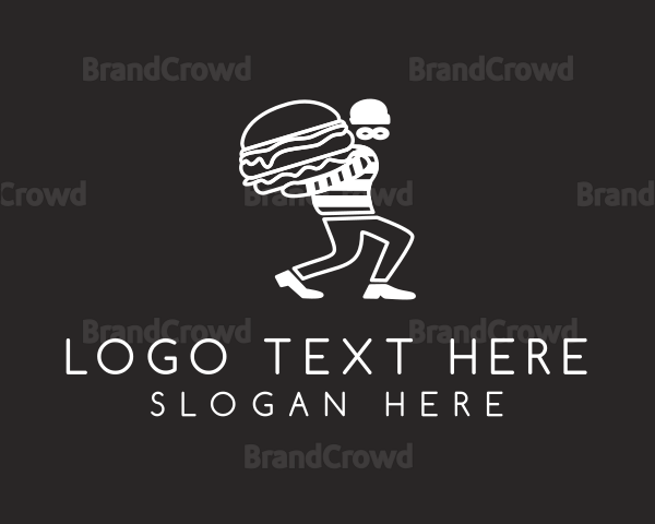 Burger Burglar Restaurant Logo