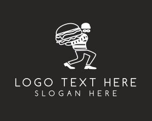 Burglar - Burger Burglar Restaurant logo design