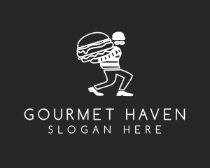 Burger Burglar Restaurant logo design