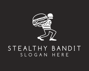 Thief - Burger Burglar Restaurant logo design