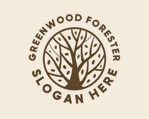 Tree Forest Eco Park logo design