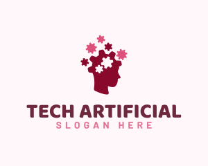 Artificial - Mechanical Research Mind logo design