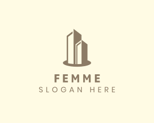 Modern Real Estate Building logo design