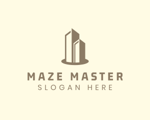 Modern Real Estate Building logo design