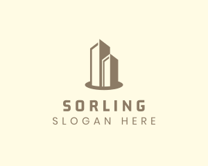 Modern Real Estate Building logo design