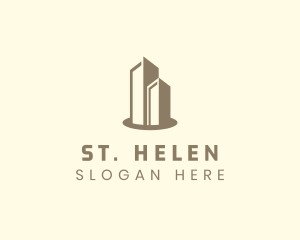 Modern Real Estate Building logo design