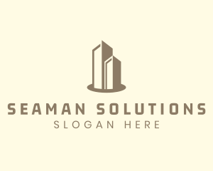 Modern Real Estate Building logo design