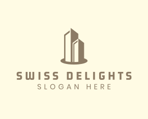 Modern Real Estate Building logo design