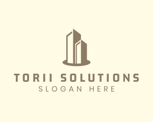 Modern Real Estate Building logo design