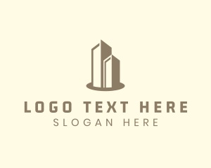 Overlay - Modern Real Estate Building logo design