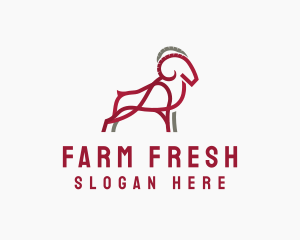 Goat Ranch Farming logo design