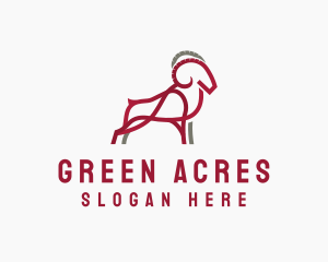 Goat Ranch Farming logo design