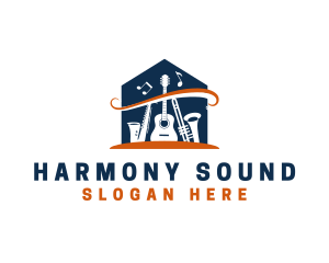 Instrument - Music Instrument House logo design