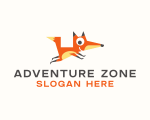 Cute Fox Animal logo design