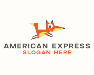 Cute Fox Animal logo design