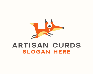 Cute Fox Animal logo design