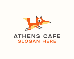 Cute Fox Animal logo design