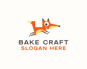 Cute Fox Animal logo design