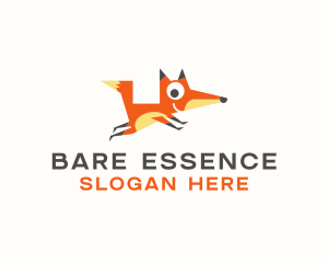 Cute Fox Animal logo design