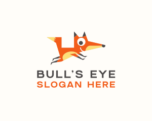 Cute Fox Animal logo design