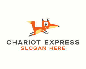 Cute Fox Animal logo design