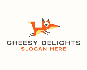 Cute Fox Animal logo design