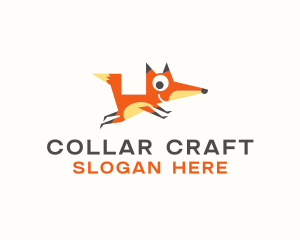 Cute Fox Animal logo design