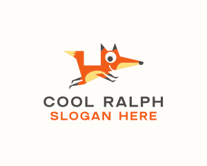 Cute Fox Animal logo design